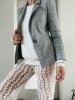 Marynarka Blazer Krata Zara Grey